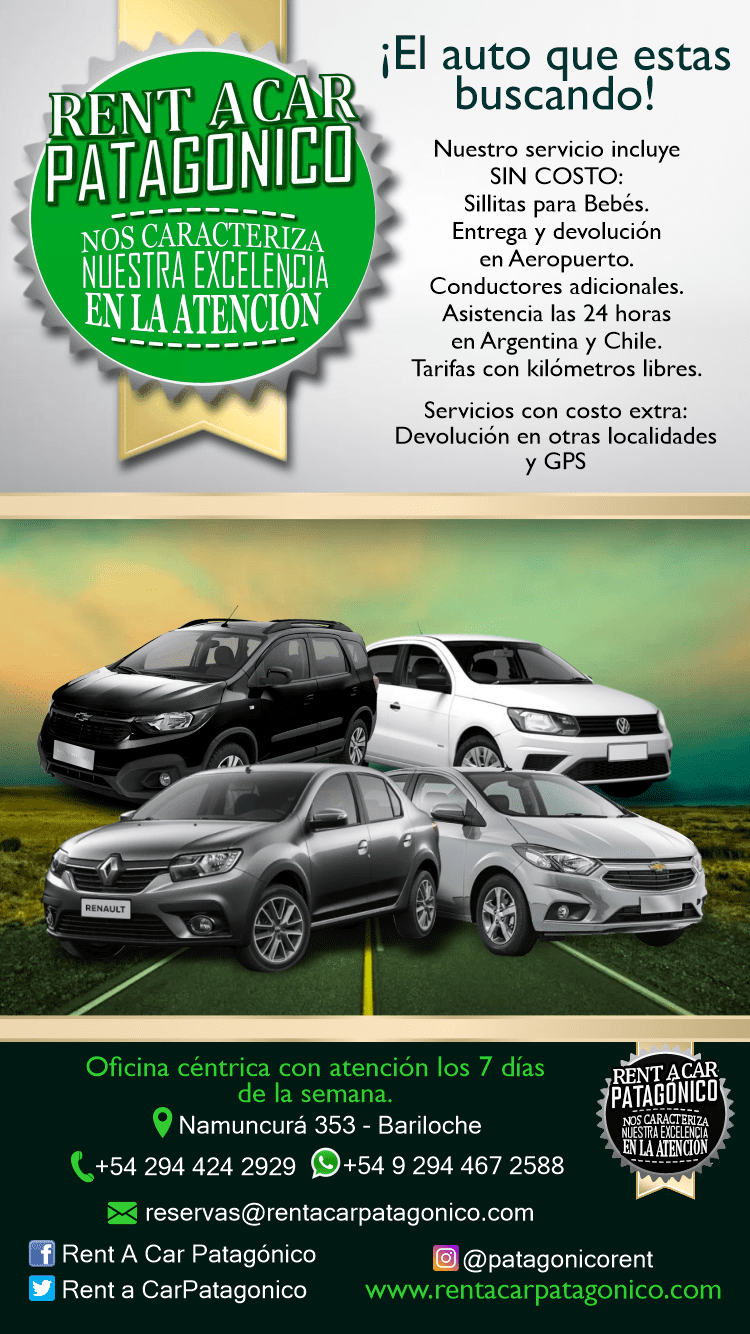 rentacar en bariloche patagonico