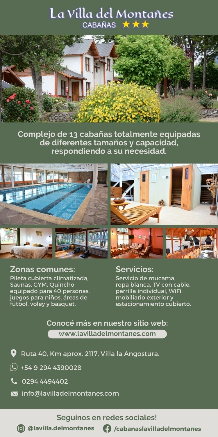 La villa del Montañes cabañas en villa la angostura