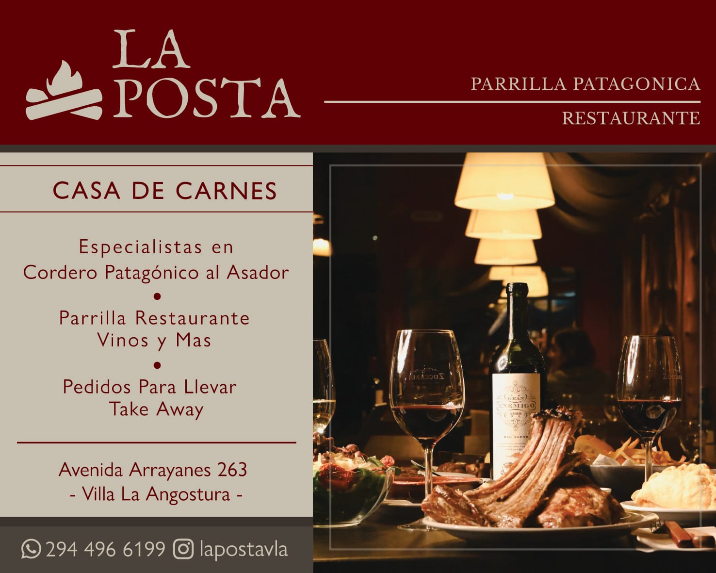 parrila patagonica la posta villa la angostura